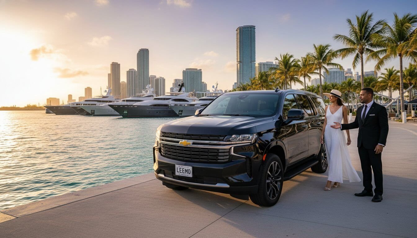 2026 Miami Boat Show The Ultimate Guide for a Premier Experience Hero Image 2 Cruise Port Transfers Luxury yachts on the Miami waterfront near PortMiami