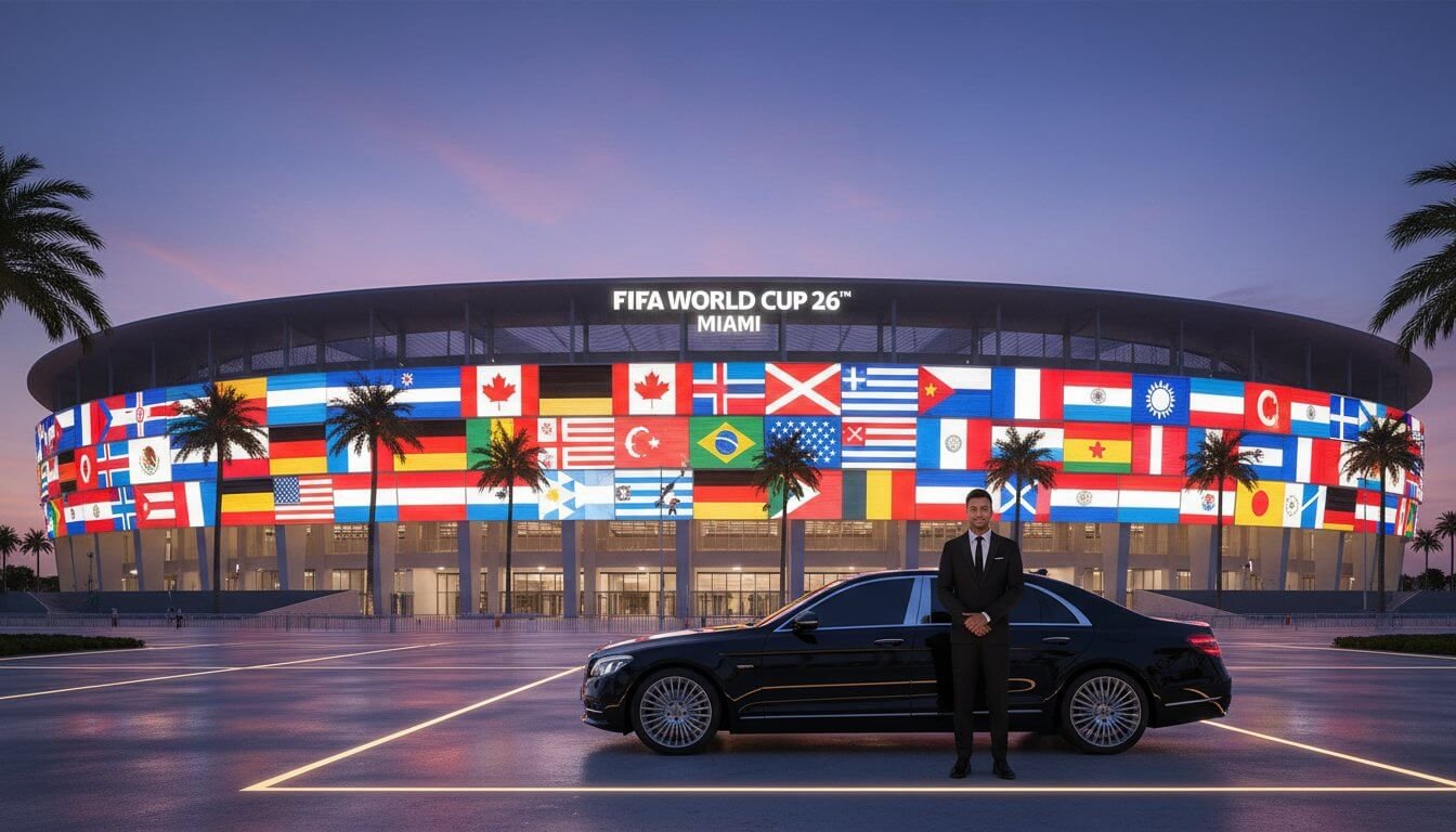  FIFA World Cup 2026 fans and travelers arriving in Miami for Hard Rock Stadium matches
