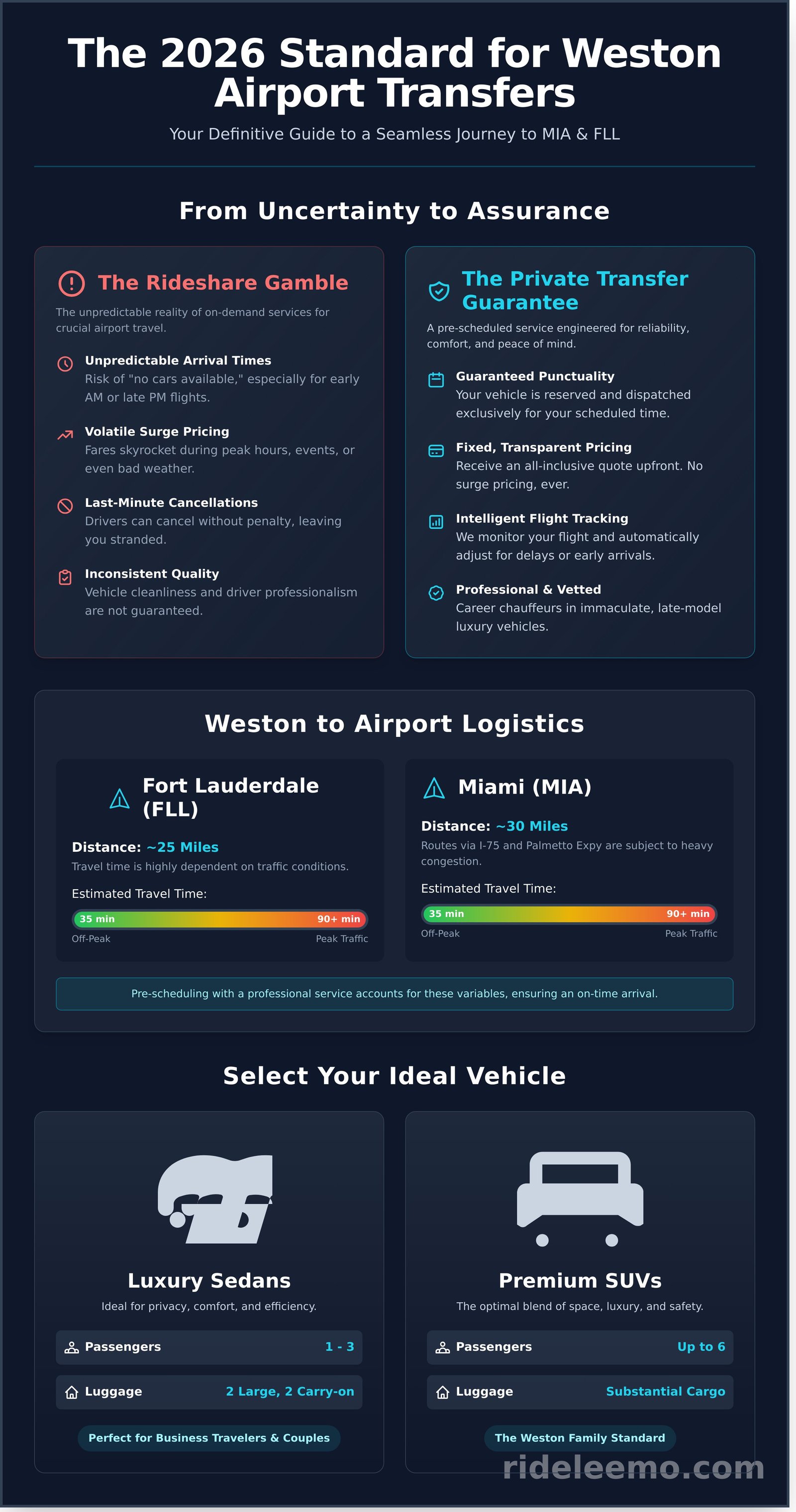Private Airport Transfer Weston FL Reliable Luxury Travel in 2026 Infographic Private Airport Transfer Weston FL: Reliable Luxury Travel in 2026 Private Airport Transfer Weston FL: Reliable Luxury Travel in 2026 - Infographic