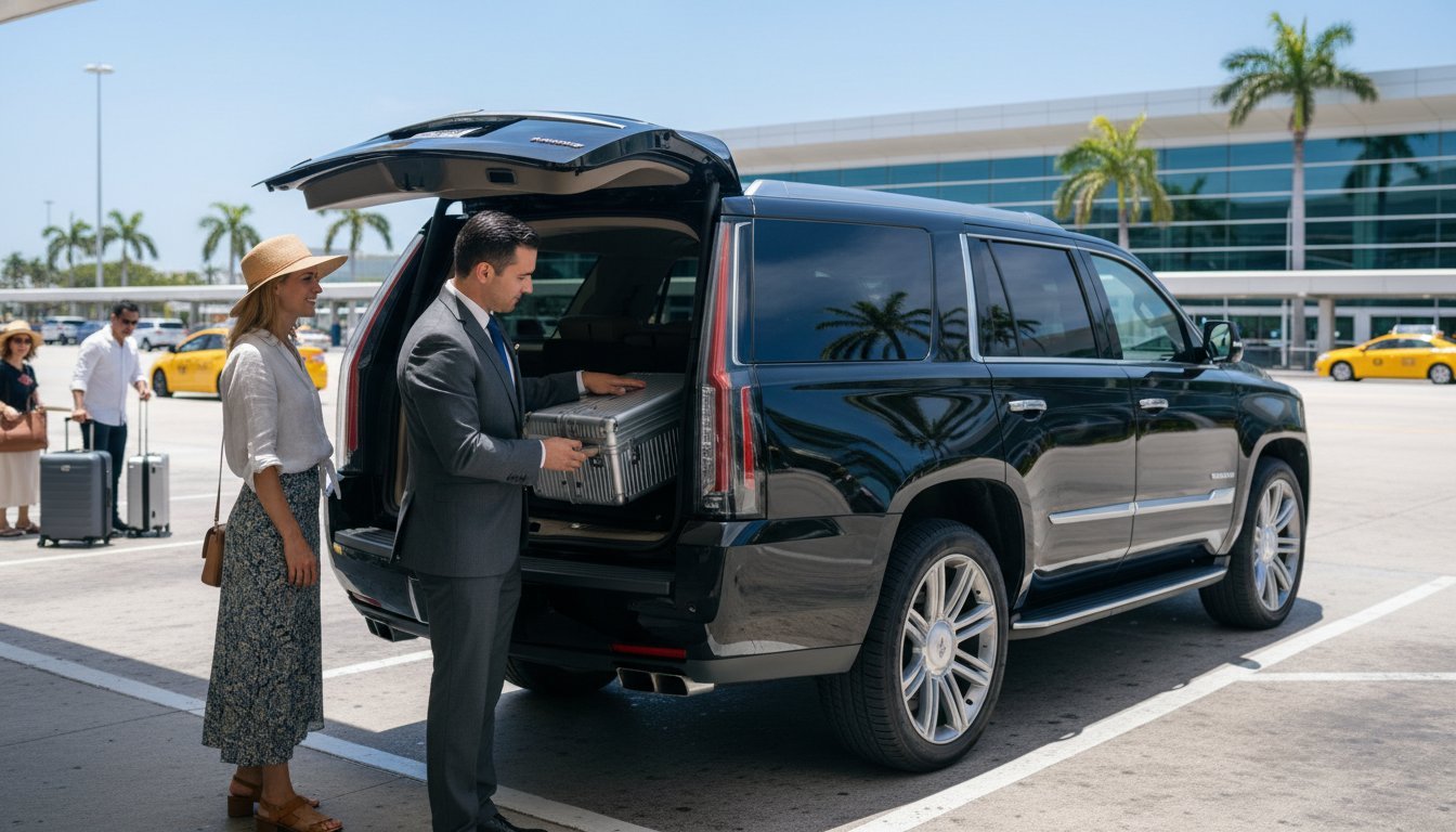 Miami Airport to South Beach Limo Professional Transfer Buying Guide 2026 Hero Image Airport Transfers LEEMO chauffeured transfer from Miami airport to South Beach